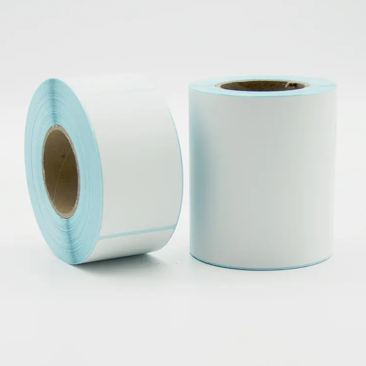 blank thermal paper label sticker