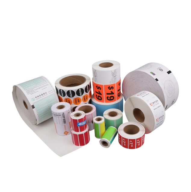 colored thermal sticker paper label rolls